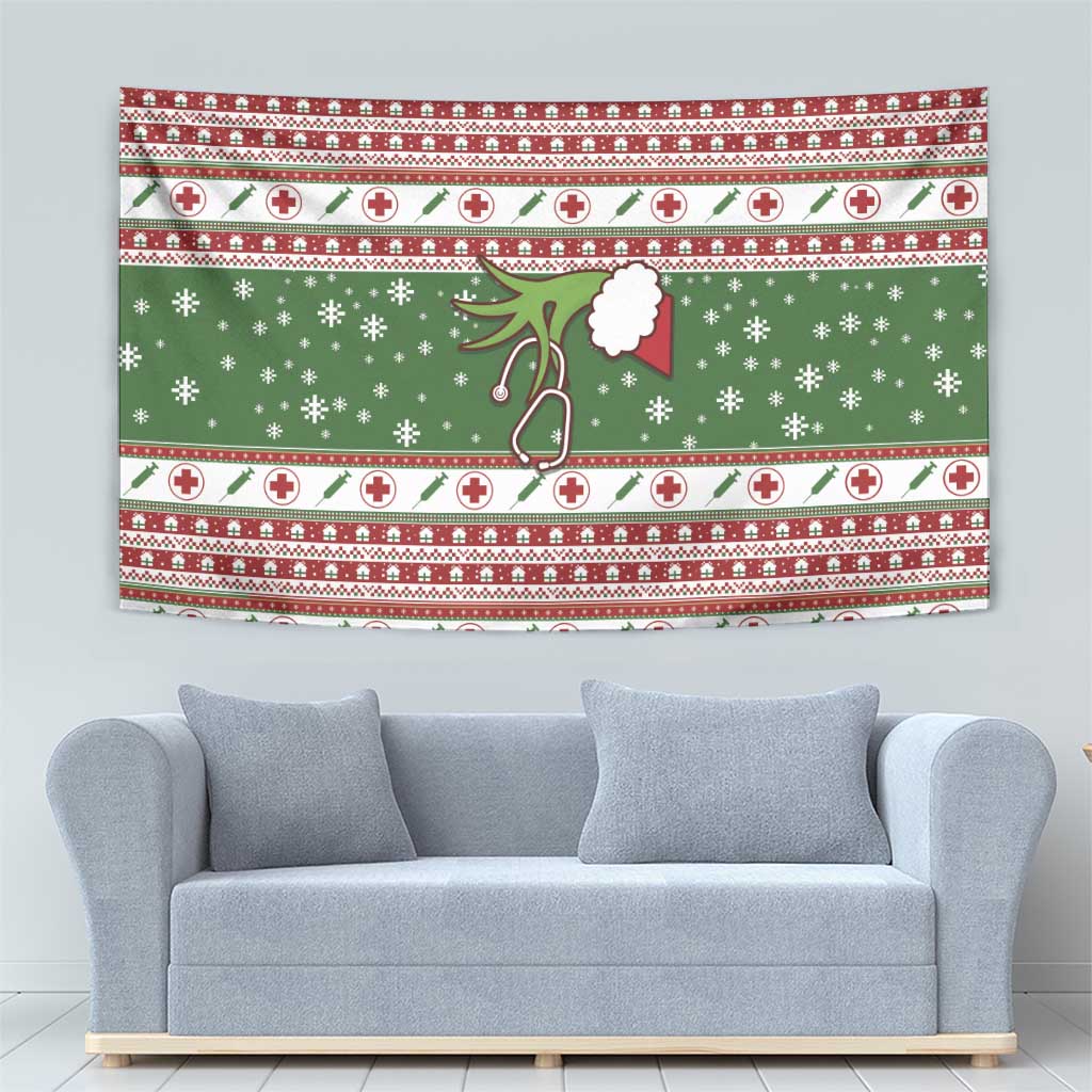 Nurse Tapestry Nurse Grinch Christmas DT04 - Wonder Print Shop
