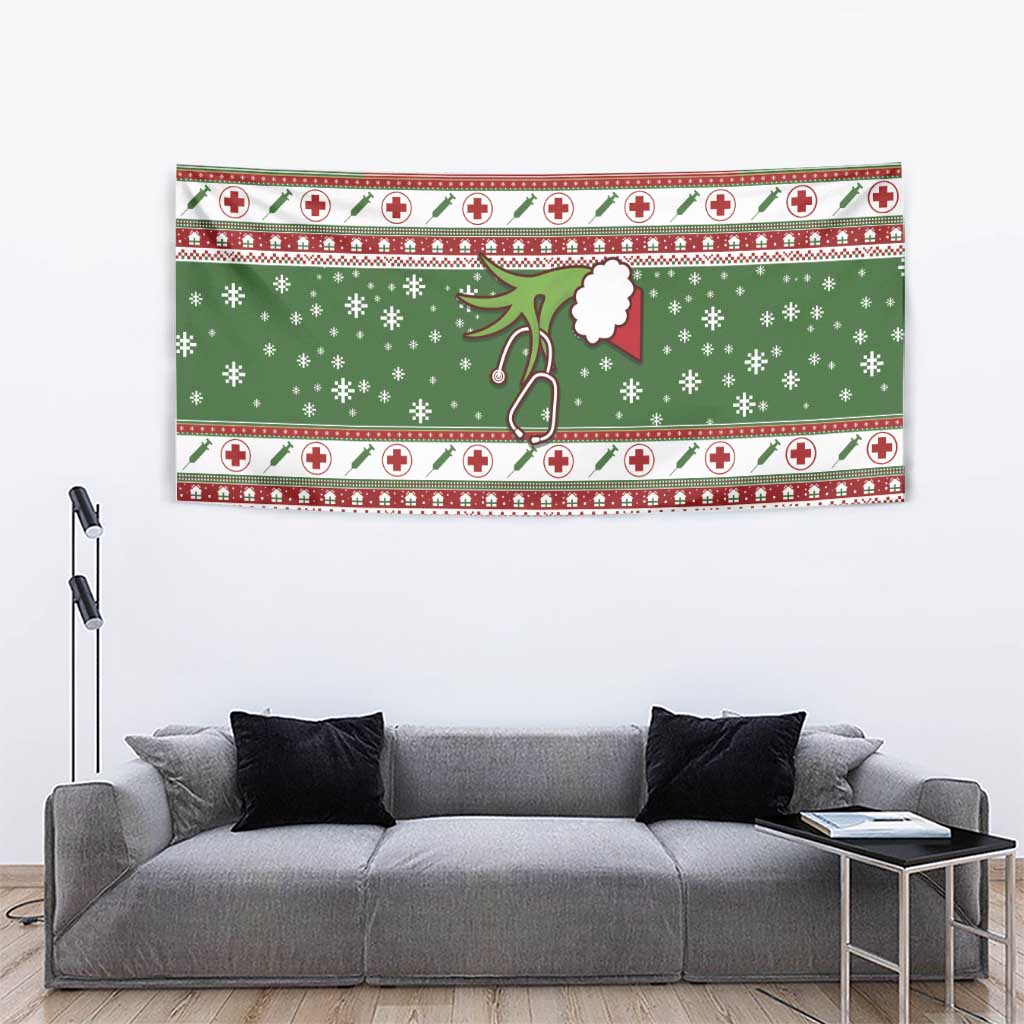 Nurse Tapestry Nurse Grinch Christmas DT04 - Wonder Print Shop