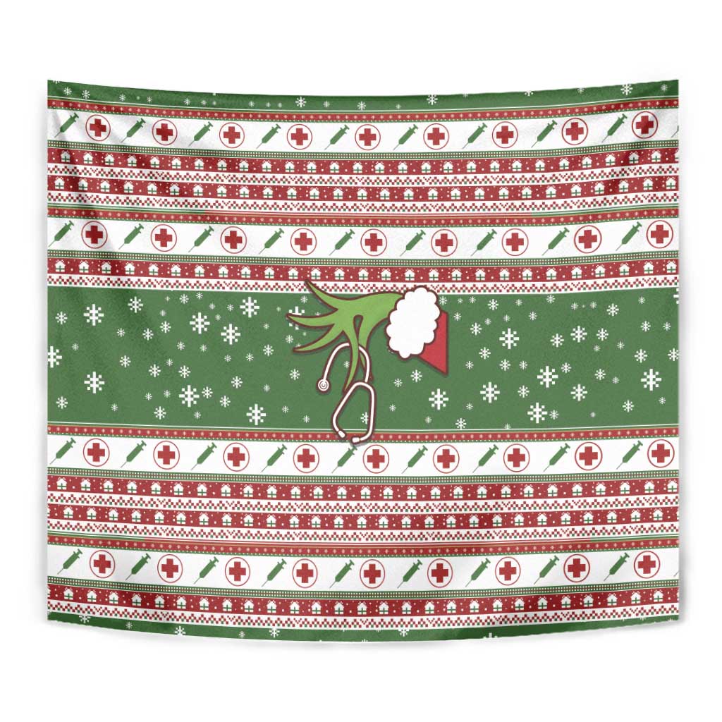 Nurse Tapestry Nurse Grinch Christmas DT04 - Wonder Print Shop