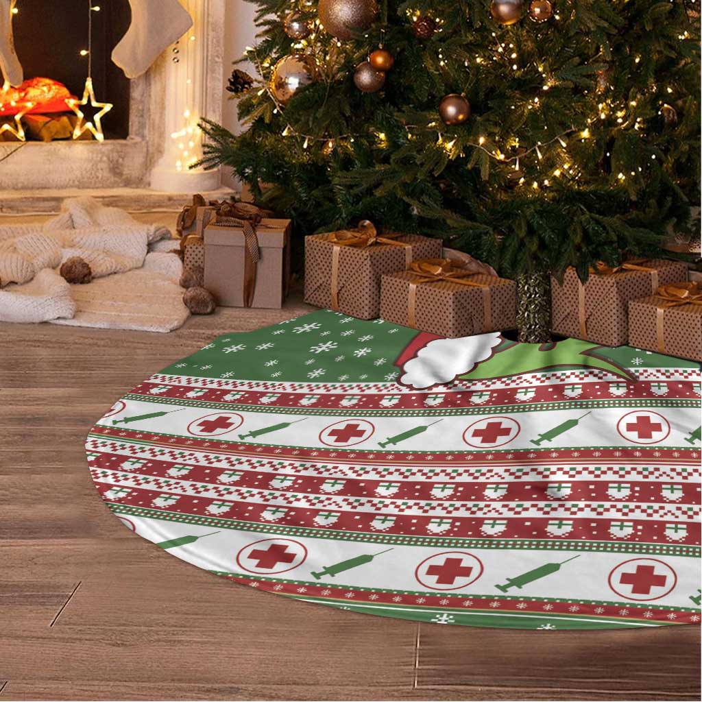 Nurse Tree Skirt Nurse Grinch Christmas DT04 - Wonder Print Shop