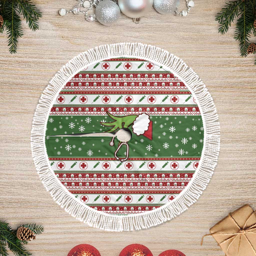 Nurse Tree Skirt Nurse Grinch Christmas DT04 - Wonder Print Shop