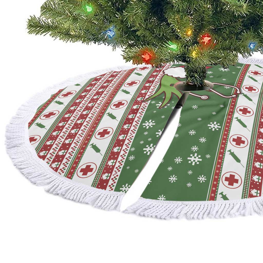 Nurse Tree Skirt Nurse Grinch Christmas DT04 - Wonder Print Shop
