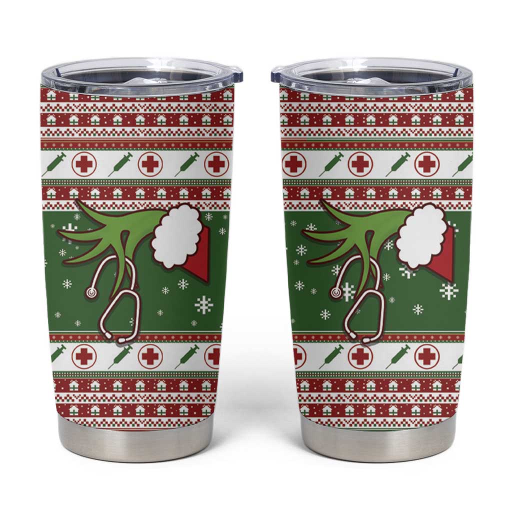 Nurse Tumbler Cup Nurse Grinch Christmas DT04 - Wonder Print Shop