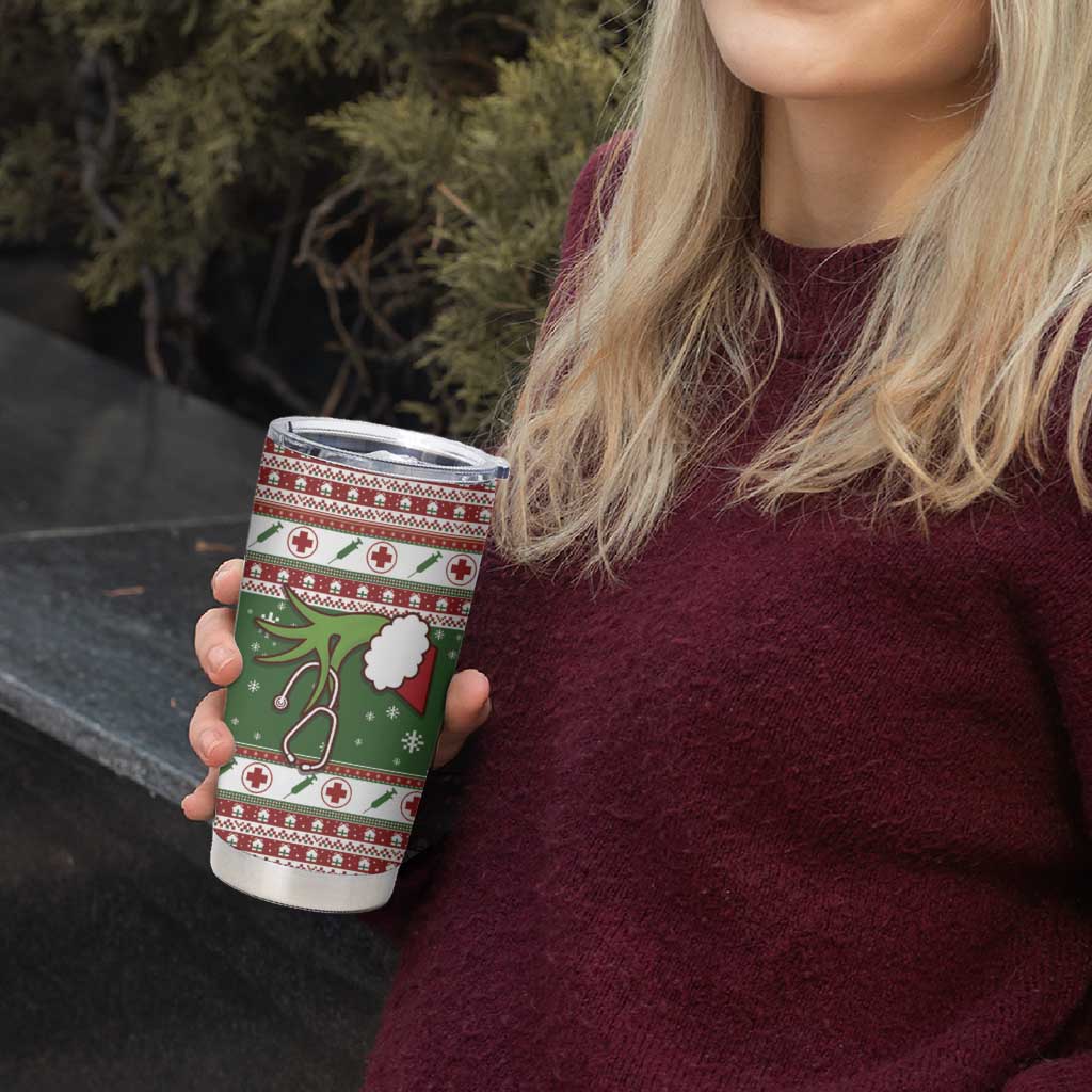 Nurse Tumbler Cup Nurse Grinch Christmas DT04 - Wonder Print Shop