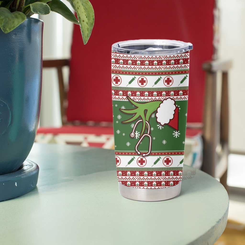 Nurse Tumbler Cup Nurse Grinch Christmas DT04 - Wonder Print Shop