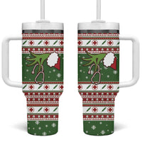 Nurse Tumbler With Handle Nurse Grinch Christmas DT04 - Wonder Print Shop