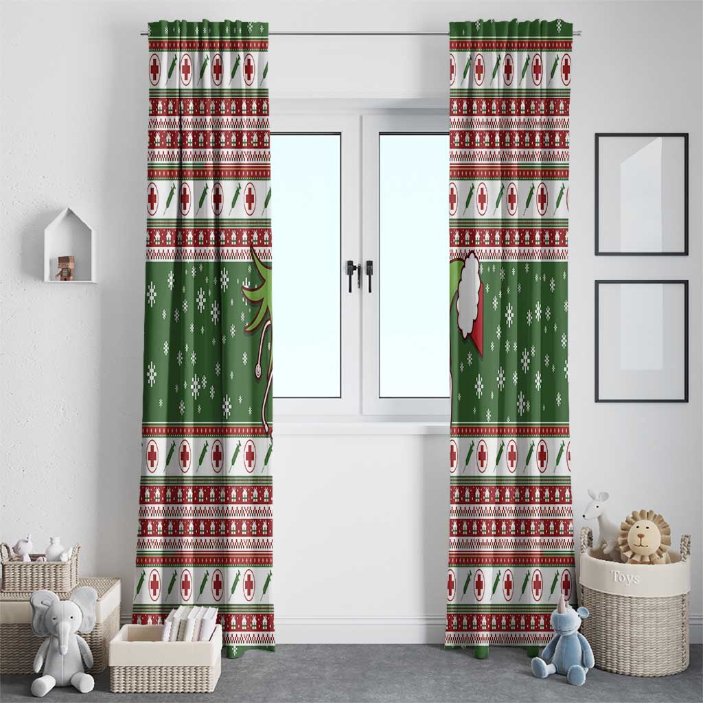 Nurse Window Curtain Nurse Grinch Christmas DT04 - Wonder Print Shop