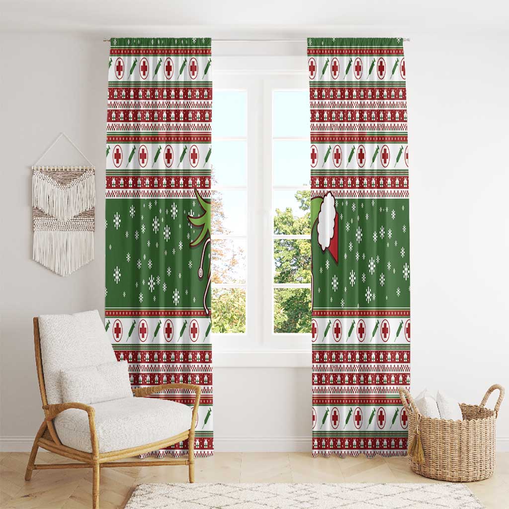 Nurse Window Curtain Nurse Grinch Christmas DT04 - Wonder Print Shop