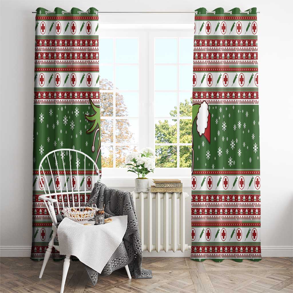 Nurse Window Curtain Nurse Grinch Christmas DT04 - Wonder Print Shop