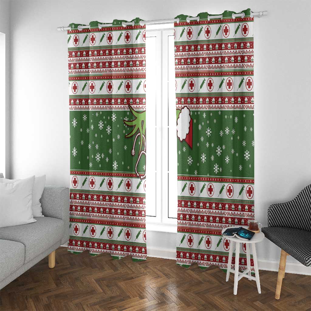 Nurse Window Curtain Nurse Grinch Christmas DT04 - Wonder Print Shop