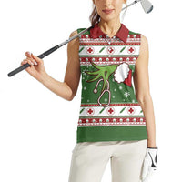 Nurse Women Sleeveless Polo Shirt Nurse Grinch Christmas DT04 - Wonder Print Shop