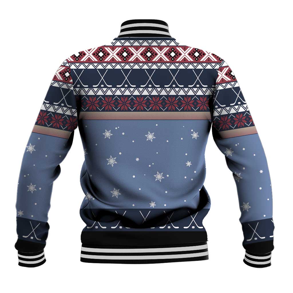 Santa Hockey Best Pucking Christmas Baseball Jacket DT04 - Wonder Print Shop