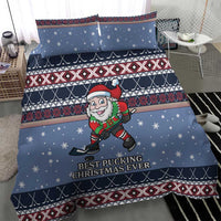 Santa Hockey Best Pucking Christmas Bedding Set DT04 - Wonder Print Shop