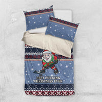 Santa Hockey Best Pucking Christmas Bedding Set DT04 - Wonder Print Shop