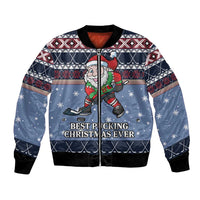 Santa Hockey Best Pucking Christmas Bomber Jacket DT04 - Wonder Print Shop