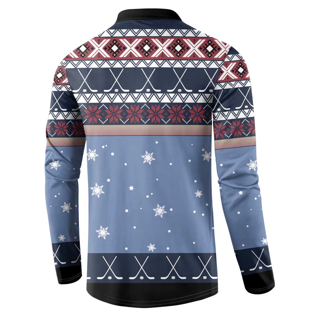 Santa Hockey Best Pucking Christmas Button Sweatshirt DT04 - Wonder Print Shop