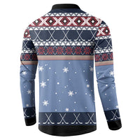 Santa Hockey Best Pucking Christmas Button Sweatshirt DT04 - Wonder Print Shop