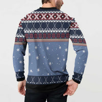 Santa Hockey Best Pucking Christmas Button Sweatshirt DT04 - Wonder Print Shop