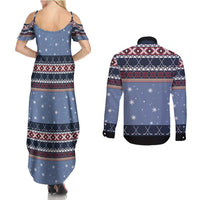 Santa Hockey Best Pucking Christmas Couples Matching Summer Maxi Dress and Long Sleeve Button Shirt DT04 - Wonder Print Shop