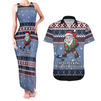 Santa Hockey Best Pucking Christmas Couples Matching Tank Maxi Dress and Hawaiian Shirt DT04 - Wonder Print Shop