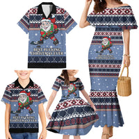 Santa Hockey Best Pucking Christmas Family Matching Mermaid Dress and Hawaiian Shirt DT04 - Wonder Print Shop
