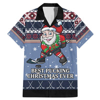 Santa Hockey Best Pucking Christmas Family Matching Mermaid Dress and Hawaiian Shirt DT04 - Wonder Print Shop