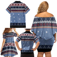 Santa Hockey Best Pucking Christmas Family Matching Off Shoulder Short Dress and Hawaiian Shirt DT04 - Wonder Print Shop