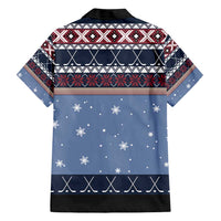 Santa Hockey Best Pucking Christmas Family Matching Short Sleeve Bodycon Dress and Hawaiian Shirt DT04 - Wonder Print Shop