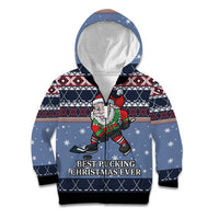 Santa Hockey Best Pucking Christmas Kid Hoodie DT04 - Wonder Print Shop