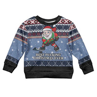 Santa Hockey Best Pucking Christmas Kid Ugly Christmas Sweater DT04 - Wonder Print Shop