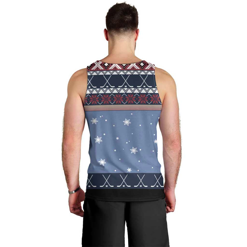 Santa Hockey Best Pucking Christmas Men Tank Top DT04 - Wonder Print Shop