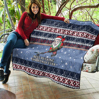 Santa Hockey Best Pucking Christmas Quilt DT04 - Wonder Print Shop