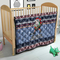 Santa Hockey Best Pucking Christmas Quilt DT04 - Wonder Print Shop