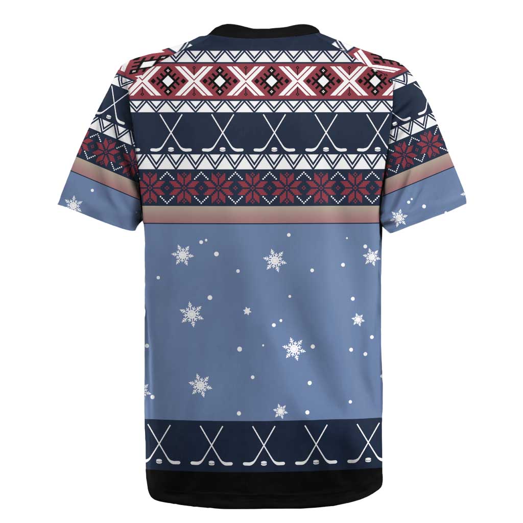Santa Hockey Best Pucking Christmas Rugby Jersey DT04 - Wonder Print Shop