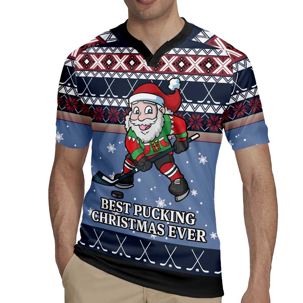 Santa Hockey Best Pucking Christmas Rugby Jersey DT04 - Wonder Print Shop