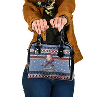 Santa Hockey Best Pucking Christmas Shoulder Handbag