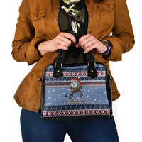 Santa Hockey Best Pucking Christmas Shoulder Handbag