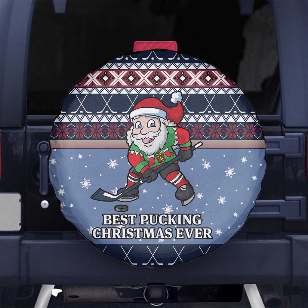 Santa Hockey Best Pucking Christmas Spare Tire Cover DT04 - Wonder Print Shop