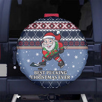 Santa Hockey Best Pucking Christmas Spare Tire Cover DT04 - Wonder Print Shop