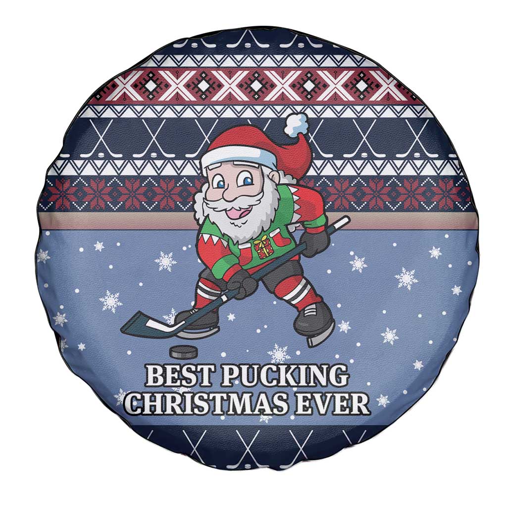 Santa Hockey Best Pucking Christmas Spare Tire Cover DT04 - Wonder Print Shop