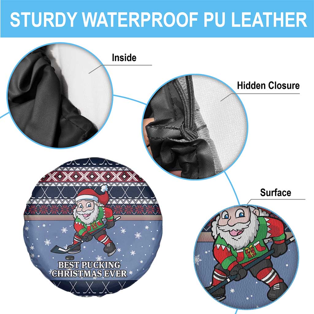 Santa Hockey Best Pucking Christmas Spare Tire Cover DT04 - Wonder Print Shop