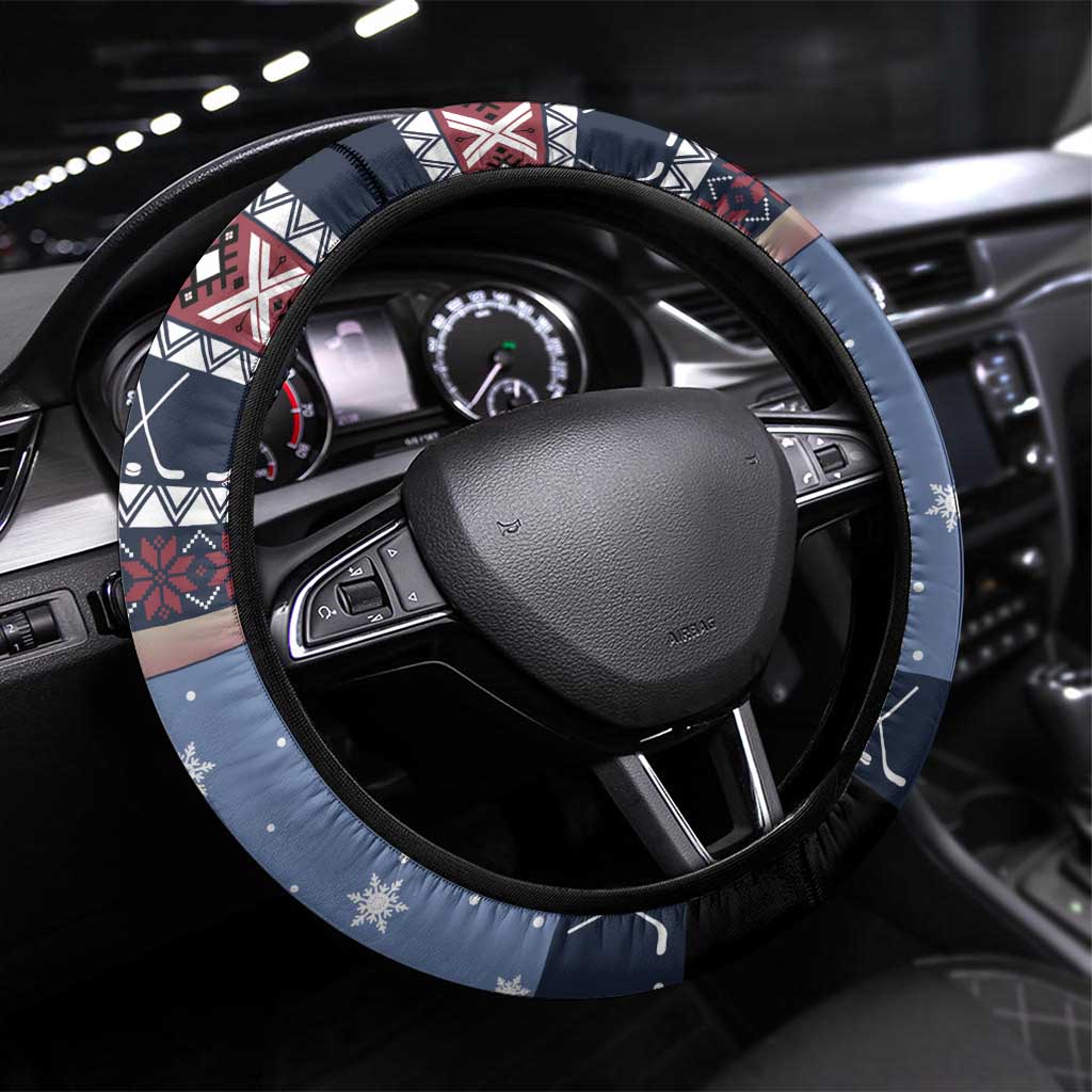 Santa Hockey Best Pucking Christmas Steering Wheel Cover DT04 - Wonder Print Shop