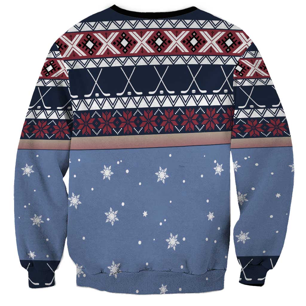 Santa Hockey Best Pucking Christmas Sweatshirt DT04 - Wonder Print Shop