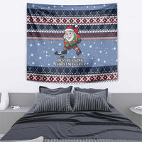 Santa Hockey Best Pucking Christmas Tapestry DT04 - Wonder Print Shop