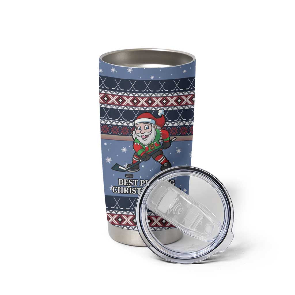 Santa Hockey Best Pucking Christmas Tumbler Cup DT04 - Wonder Print Shop