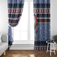 Santa Hockey Best Pucking Christmas Window Curtain DT04 - Wonder Print Shop