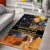 Ancient African Achievements Area Rug Egyptian Pyramids Galaxy