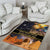 Ancient African Achievements Area Rug Egyptian Pyramids Galaxy