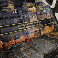 Ancient African Achievements Back Car Seat Cover Egyptian Pyramids Galaxy