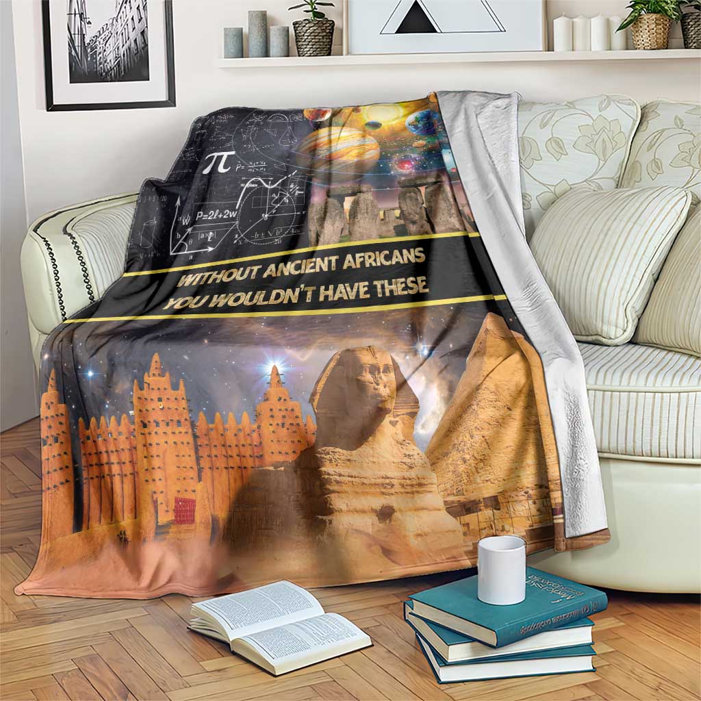 Ancient African Achievements Blanket Egyptian Pyramids Galaxy